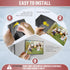 JUZARI 10 Pack 5x7 Magnetic Picture Frames for Refrigerator, Magnetic Photo Sleeves, Locker Magnet Frames