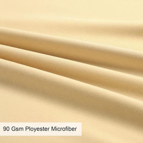 uxcell 2 Pack Pillow Cases Soft 1800 Series Microfiber with Zipper King (20"x36") - Gold