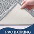 Arotive Luxury Chenille Toilet Rugs, U-Shaped Soft Absorbent Non-Slip Bathroom Mat, Light Grey