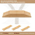 Angimio 8 Set 8" 16" Bamboo Spice Rack Drawer Organizer - Piece - or Wide