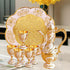 Igtazy Set,Tea Set Vintage Turkish Coffee Pot and Cups Service Including Teapot,Tea Tray and Metal Cups for Wine