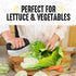 Checkered Chef Salad Chopper Tool with Cover - Mezzaluna Knife Stainless Steel Vegetable Rocker