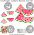 Big Dot of Happiness Sweet Watermelon - 44 Pieces Fruit Party DIY Decorations Clothespin Garland Banner