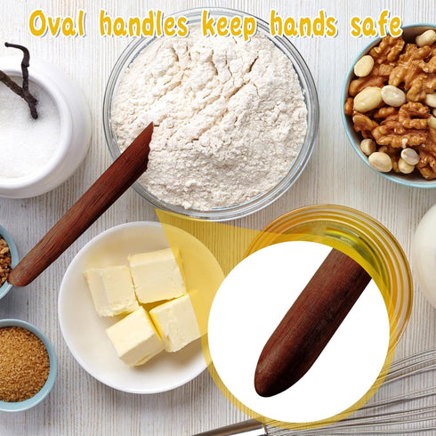 11 Inch Wooden Sourdough Bread Mixing Stir Stick Spurtle Wooden Sourdough Bread Making Tools Paddle Stirring Stick