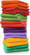 Tukasa Linens 16 Pack Cotton Washcloths for Body and Face, 12x12 Inches, Multipurpose and