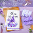 6 Pcs Spring Lavender Kitchen Towel Set - Rustic Bath Hand Towels for Spring Holiday, 24 x 16 Inches