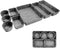 8pcs Drawer Organizers, Grey Separators and Storage Box, Foldable Drawer Dividers for Tool Containers, Toy Basket