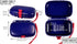 Carry-Dri EZ Travel Bar Soap Container & Dish - Durable Leakproof Soap Holder with Patented Air Vents, Blue-Red