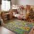 3x5 3-12 Merelax Kids Car Area Rug, Grey Green Area Road Rugs for Living Room Playroom Classroom Bedroom, Non Slip Kids
