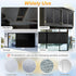 rabbitgoo Blackout Window Film - Sun Light Blocking Room Darkening Privacy Cover for Home Frosted Glass Window