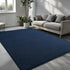 Area Rugs for Bedroom Living Room, 4x6 Navy Blue Thickened Memory-Foam Indoor Carpet, Modern Aesthetic