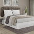 TODAY'S HOME Classic Tailored Microfiber Bed Skirt Dust Ruffle, King, 14" Drop Length, White TOH25014WHIT04
