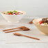 Restaurantware Coco Casa 7 Inch Handmade Serving Spoons, 4 Greaseproof Coconut Spoons for Hot and Cold Foods