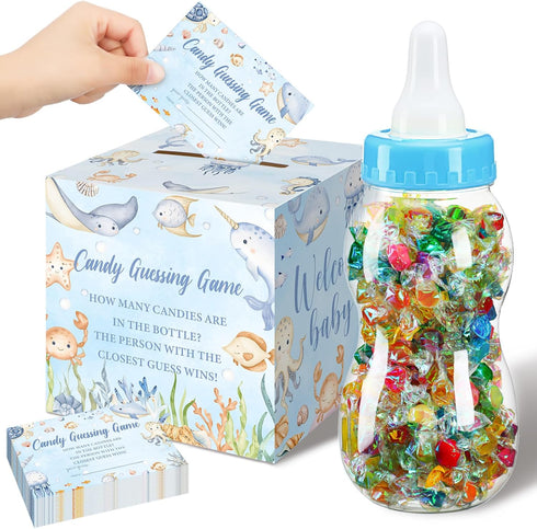 Glenmal 52 Pcs Under The Sea Baby Shower Games Gift Sets Large
