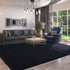 AROGAN 4x6 Feet Modern Shag Area Rug for Bedroom, Plush Memory Foam Bedside Rug, Washable Indoor Carpet Decor, Black