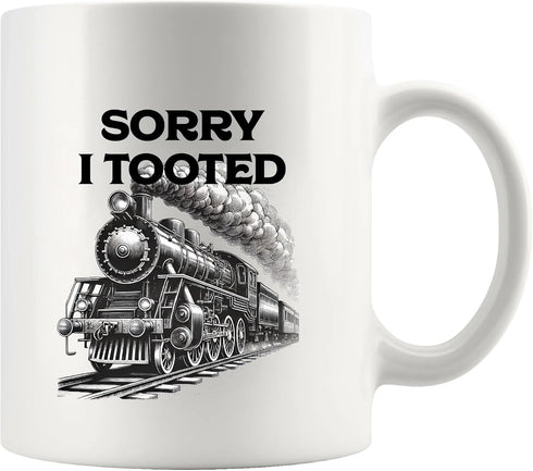 Panvola Sorry I Tooted Train Train Lovers Gifts For Dad Mom Husband