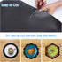 Black Shelf Liners for Kitchen Cabinets, Non-Adhesive Drawer Mat, Durable Place Mats for Bathroom, Kitchen, 11.8x236.22