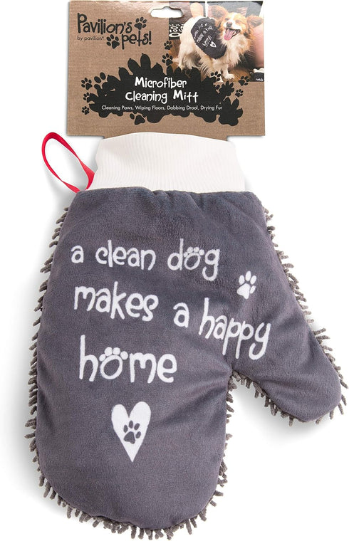 Pavilion Gift Company Paw Microfiber Dog-Cleaning Mitt