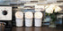 Kitchen Tool Crock Set, 4 Pieces - 3 Ceramic Utensil Holders & 1 Metal Caddy, White & Embossed Design