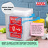 5LB Stay Fresh Clear Storage Container - BPA Free Plastic Canister for Kitchen Pantry, Baking Needs - Holds Bag - Large