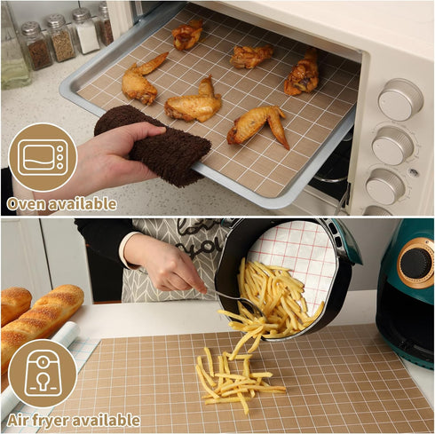 Silicone Baking Mat Roll 16IN*5FT, Non-Slip Pastry Mat, Non-Stick Reusable Oven Liners, Easily Cut to Size