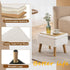 Storage Ottoman, Small Foot Stool Ottoman with Storage, Teddy Velvet Foot Rest with Wood Legs, Footstool for Living