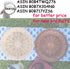 BB HOME, ZHONGER BHO Hand Weave Bamboo Paper Plate Holder, 10in Set of 4 for Picnic & Daily Dining