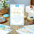 Patelai 321 5 Set Pcs Blue Bow Boy Baby Shower Games Decorations a Sweet Baby Boy Is on The Way Blue Gender Reveal
