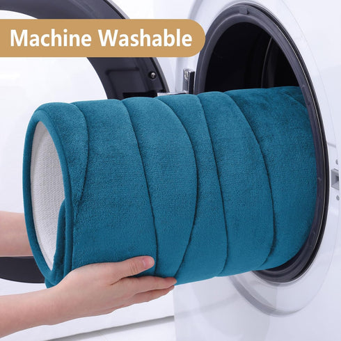 Buganda Bathroom Rug Mat 24x16, Extra Soft Peacock Blue Bath Mats, Non-Slip, Machine Washable for Floor
