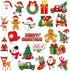 24 Pcs Christmas Decoration Magnets - Merry Christmas Car Refrigerator Magnet Stickers for Holiday Decor