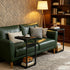 Vovonusy ET-YB-BK1 Wood Pedestal Small Sofa Side Table for Couch, Tall Nightstand, C Shaped End Table, TV Trays