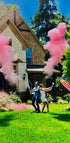 16 Inch 2 Pack Gender Reveal Surprise - Pink Gender Reveal Powder Cannon Bundle - Easy to Use Pink Powder Cannon