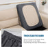 Water-Repellent Sofa Cushion Covers, Jacquard High Stretch Fabric Furniture Protector for Living Room, Gray