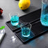 Facmogu 2PCS Rubber Bar Mats - 24x3" Coffee Bar Countertop Spill Mats, Non-Slip Heat Resistant Tabletop Protection Mat