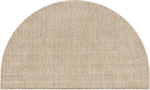 Unique Loom Collection Casual Transitional Solid Heathered Indoor/Outdoor Flatweave Area Rug (2' 2" x 3' 7" Hearth, Beige/Ivory) by Unique Loom
