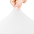 Peomeise 4FT Spandex Table Cover Rectangular Stretch Tablecloth (White, 4FT)
