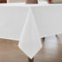 Jayrma 55 55 Inch 4 White Square Tablecloth x Small White Linen Table Cloth for Foot Square Table Wrinkle Resistant