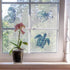 GORGECRAFT 4PCS 6.3 Inch Sea Animal Window Decals, Waterproof Static Clings for Bedroom Bathroom, Prevent Bird Strikes