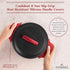 Cuisinel Cast Iron Dutch Oven - 3-Quart Deep Pot with Lid, Pan Scraper, Handle Covers for Indoor/Outdoor Cooking,