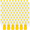 Patelai 96 Pcs 2 oz Plastic Honey Bear Bottle Bear Shape Clear