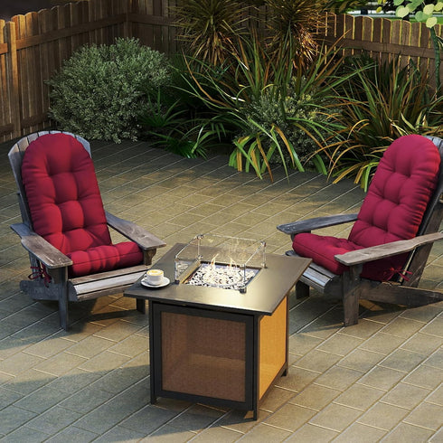 44x19x4 Inch Outdoor Adirondack Chair Cushion, Rocking Chair Cushions, High Back Patio Soft Seat Pad with Ties, Indoor