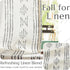 jinchan 84 Inch 2 Boho Stripe Curtains for Living Room Farmhouse Linen Curtains Length Panels for Bedroom Geometric