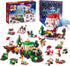2025 Christmas Advent Calendar, 6 IN 1 Santa Claus Train Building Blocks,
