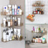 Webetop Countertop Bathroom Organizer, 3 Tier Corner Shelf for Makeup, Skincare, Cosmetic, Toiletries, Amber
