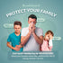 Hygienic Toothbrush Holder with Cap - Family Protection