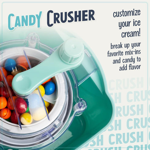 Nostalgia Electric Ice Cream Maker, Old Fashioned Soft Serve Machine, Aqua - 2 Quart