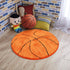 JeogYong Basketball Rug, Soft and Comfy Sports Themed Round Area Rugs Bedroom Living Room Carpet Kitchen Mat Bath Rugs