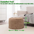 20x14 Inch Asuprui Unstuffed Ottoman Pouf Cover Lightweight Foot Rest, Floor Bean Bag Chair, Storage Pouf for Living