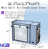 NGB Mini Split Cover for Air Conditioner Outdoor Unit, 32.3"L x 13.7"W x 24"H for Ductless HVAC Units