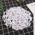 DECORA Pack of 100 Sturdy White Wooden Mini Clothespin Photo Clips - 3.5cm